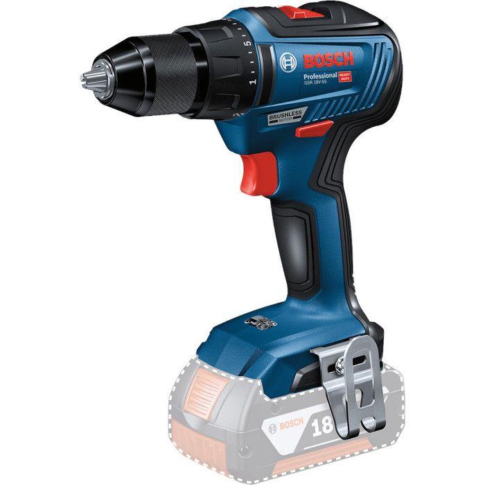 Perceuse visseuse - BOSCH - GSR 18V-55 - 18V - 1800 tr/min - Mandrin 13 mm