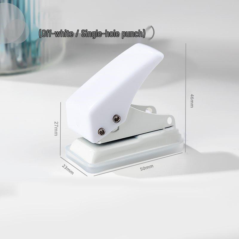 Compact Single Hole Punch for Loose Leaf Binder - Student Stationery Tool