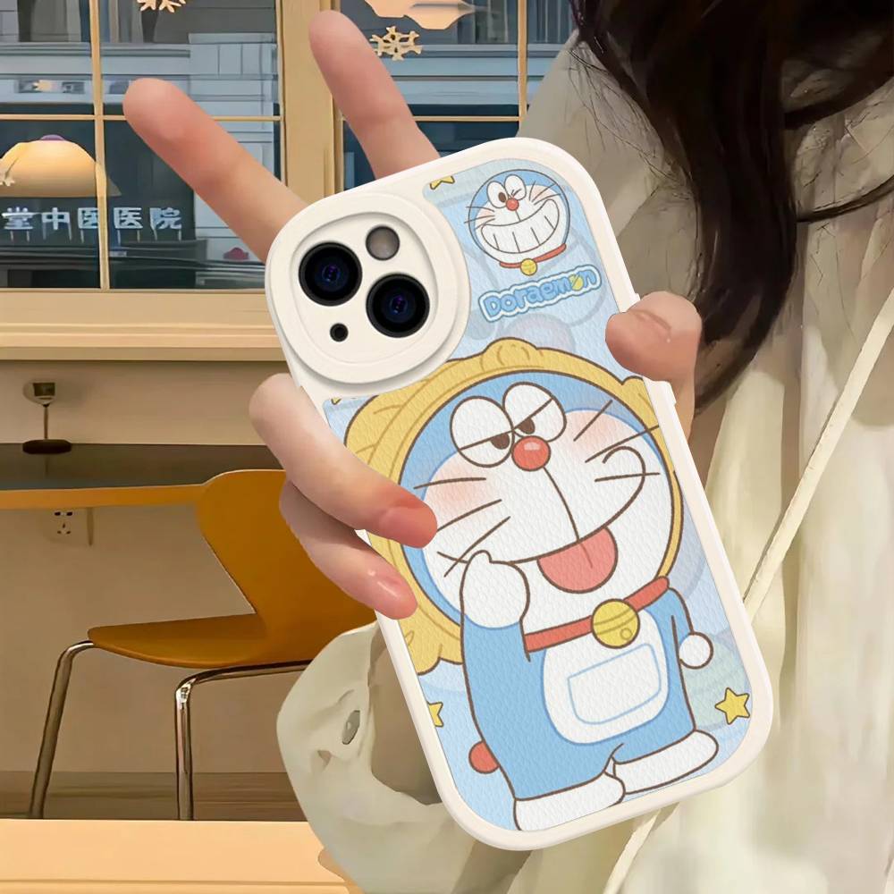 Hot Classic D-Doraemons Cartoon Phone Case Hard Leather For IPhone 14 13 16 Mini 15 14 11 12 Pro Max Plus Fundas