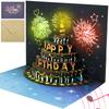 3D Light Music Birthday Card Pop Up Happy Birthday Card Fireworks Birthday Greeting Cards Happy Birthday Party Gift Message Card