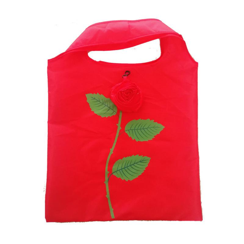 Storage Eco Reusable Travel Grocery Foldable Shopping Rose Flower Storage