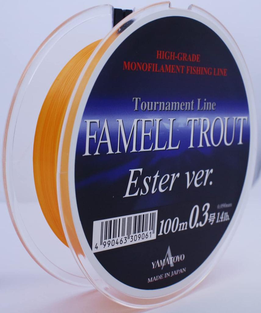 Yamatoyo Famel Trout Ester Version 100m Fluorescent Orange 0.2