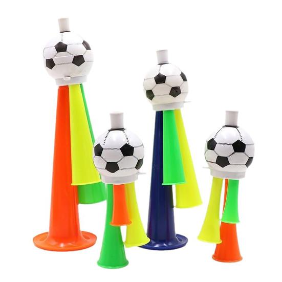 6 Bucăți Trompetă Fotbal Jucărie Sunet Puternic Corn Fotbal Corn Stadion Plastic Generator de Zgomot Jucărie de Încurajare Evenimente Sportive Școlare Suveniruri Petrecere
