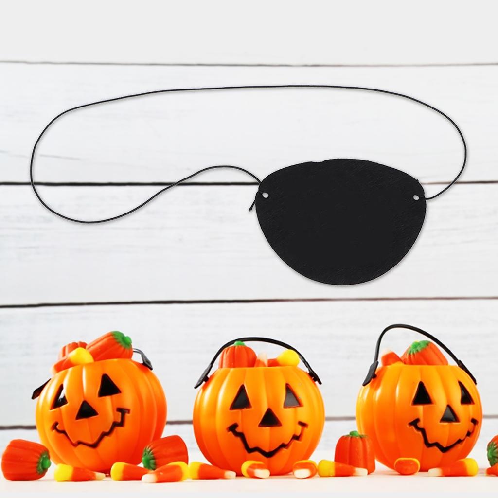 10PCS/Bag Halloween Pirate Eye Patch Costumes Skull Eyeshade Cover Mask Pirates Party Supplies