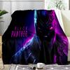 Black panther Blanket Flannel Throw for Sofa, Travel, Camping, Livingroom, Office, Chair and Bed Soft and Warm Holiday Birthday gifts