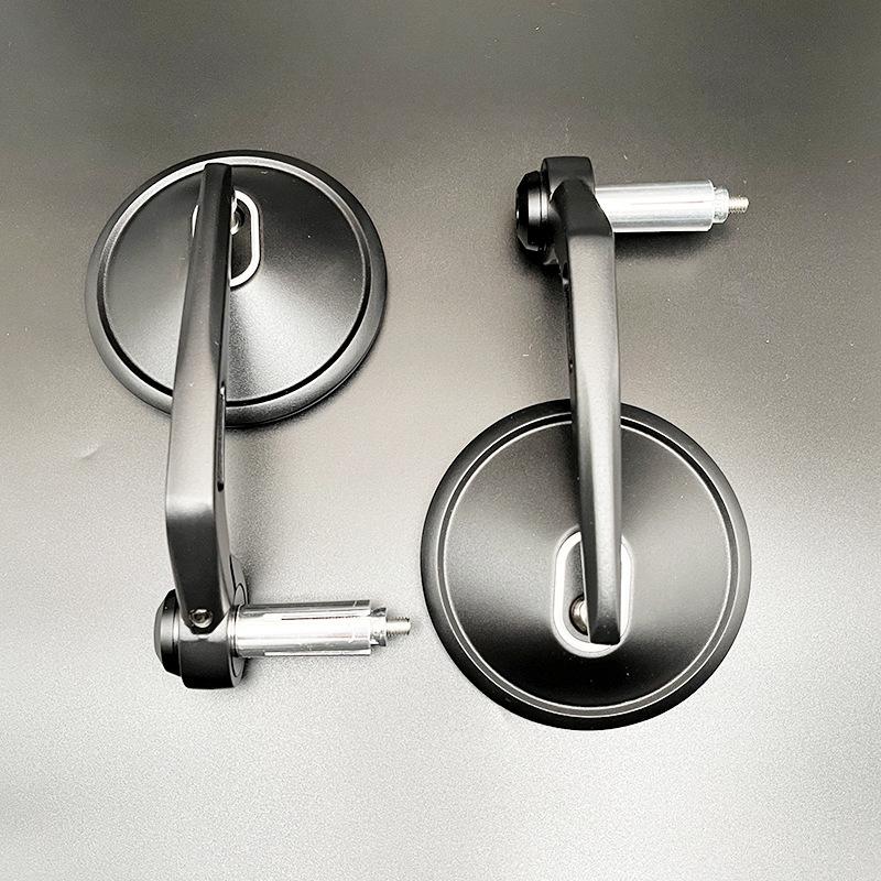 Retro Aluminum Alloy Motorcycle Rearview Mirror - Universal 22mm Handlebar, Round Design, High Quality
