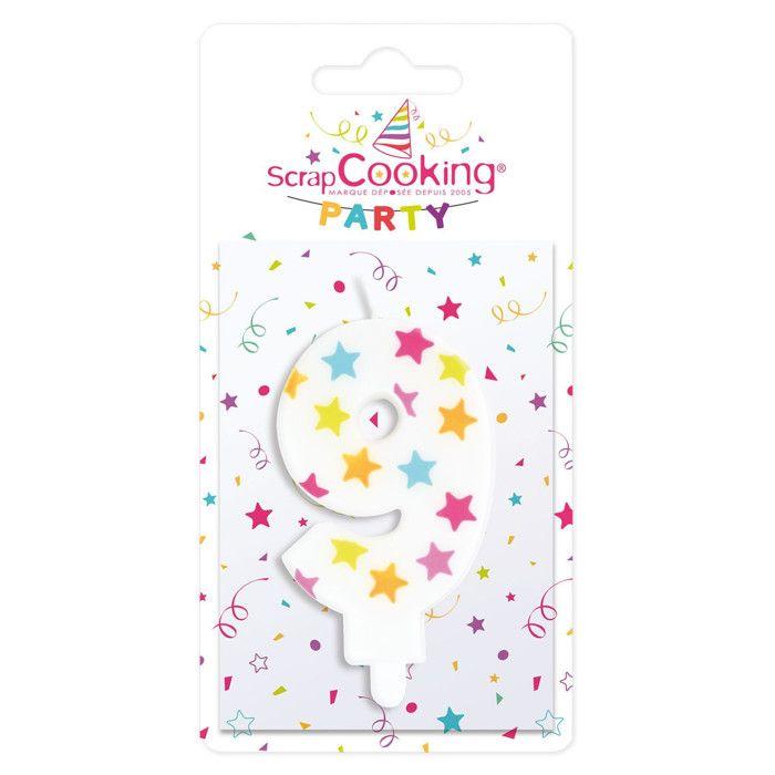 Bougie d'anniversaire numéro 9