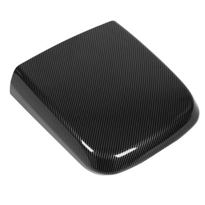 Console Lid Armrest Cover Carbon Fiber Style Center Box Lid Protector Glossy Black Replacement for Kia Carnival KA4