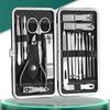 Stainless Steel Nail Clipper Set Of 8/19 Pieces, Diagonal Nail Clippers, Pedicures, Ear Picks, Spoons, Nail Art Set