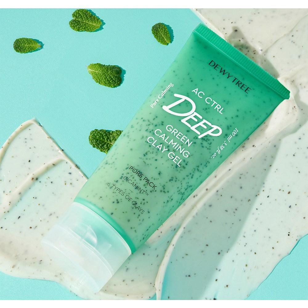Deweytree AC Control Deep Green Calming Clay Gel Pore Pack 100ml, 1 pack, 1 piece