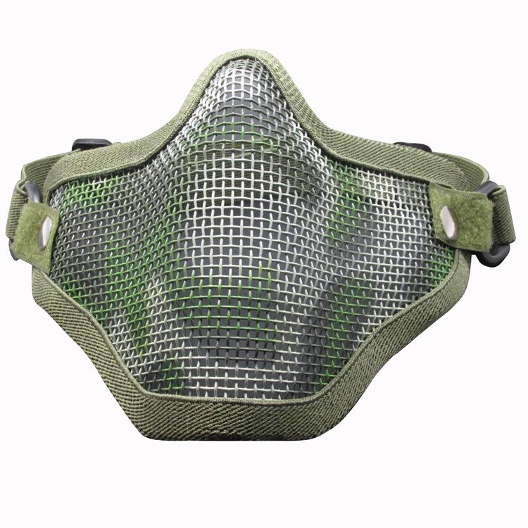 V1 Skull Half Face Steel Wire Mask – Outdoor Protection for Shooting