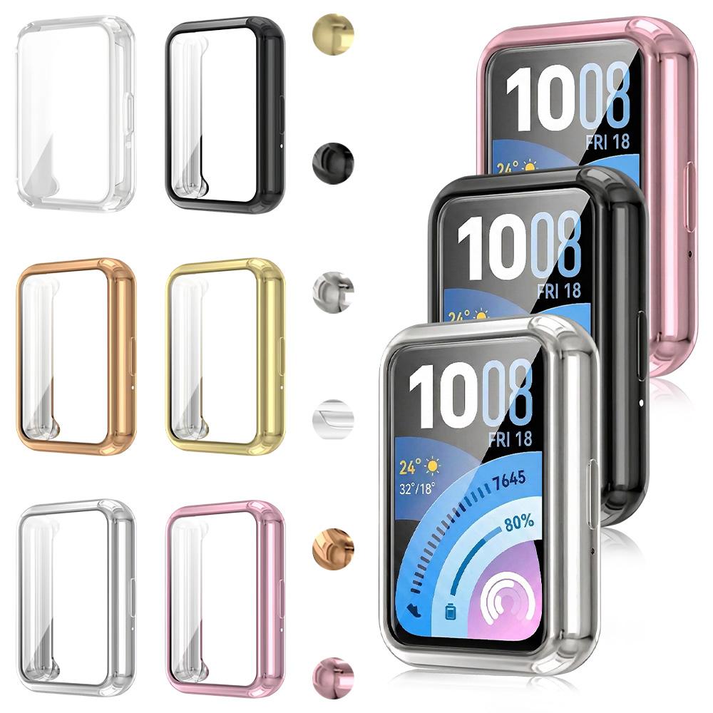 Θήκη Προστασίας για HUAWEI Band 11 Αξεσουάρ Πλήρης Κάλυψη Σκληρό Πλαίσιο Bumper από TPU Κάλυμμα Καλύμματος από Σκληρυμένο Γυαλί για θήκη huawei smart band11