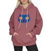 Women's Fashion Long-Sleeve Pullover Hoodie with Fun Movie-Inspired Prints