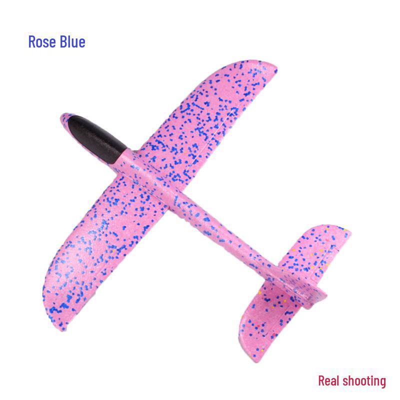 Camouflage Foam Stunt Airplane with Lights & Luminous Nose - Customizable Logo for Kids