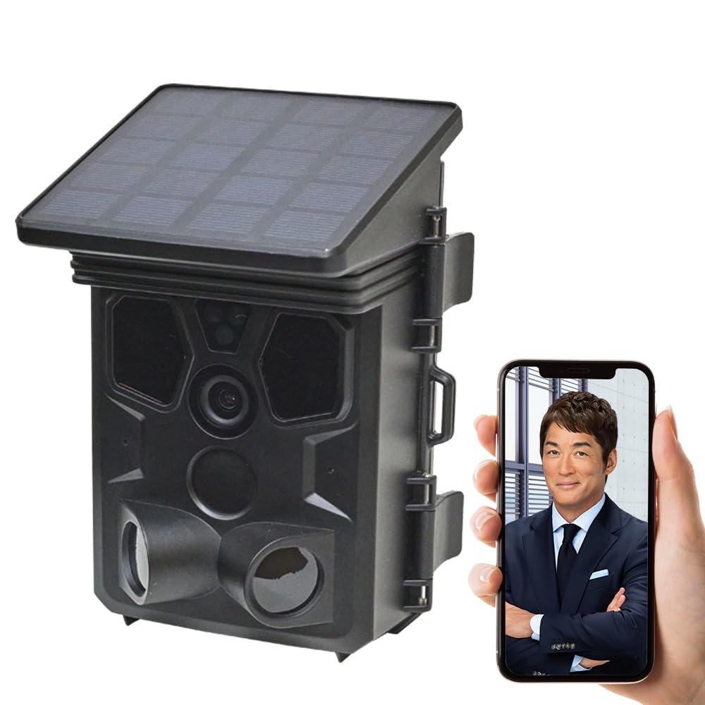 

WTW Tsukamoto Wireless Trail Security 512GB MicroSD Card 100 Still 8 Megapixel 4K AP Integrated Solar Smartphone Nighttime Battery Reliable Domestic