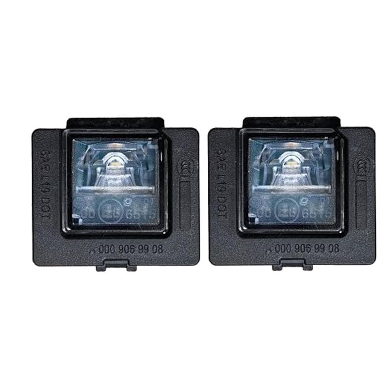 ABLZ-Car LED License Plate Light 2Pcs A0009069908 For EQA EQB EQS X243 -2024 Rear Lid License Plate Light