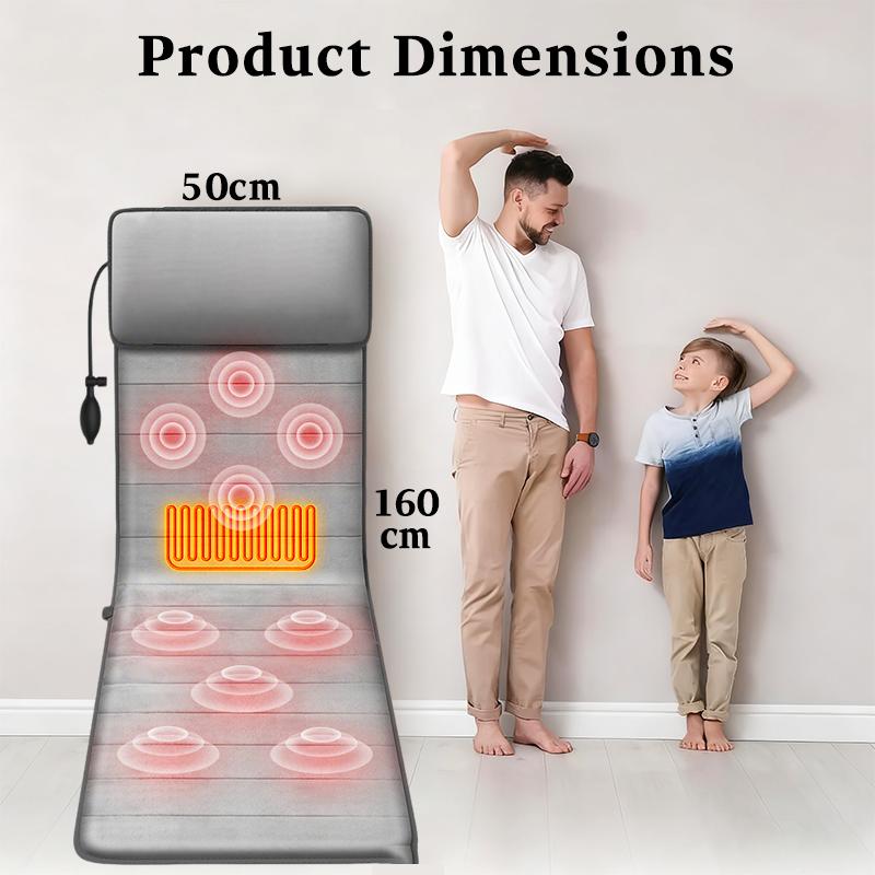 Electric Full Body Vibration Massage Mattress Mat Heating Infrared Massage Pad Massage Cushion Kneading Neck Back Pain Relief Relaxation,Nine Modes