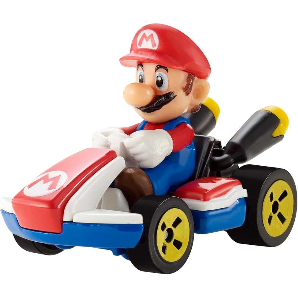 

Hot Wheels Mario Kart Mario Standard Toy Car GBG26