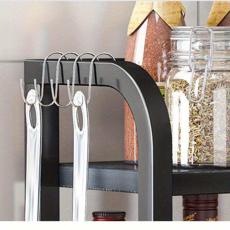 1 Stück Gewürzregal für die Küche, Aufbewahrungsregal für die Arbeitsplatte, Aufbewahrungsregal für die Küche, mehrstufiger Organisations-Organizer, Gewürz-Organizer für die Arbeitsplatte