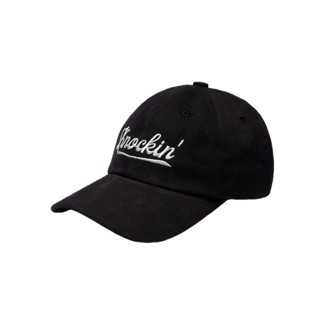KNOCKIN LOGO B.B CAP BLACK