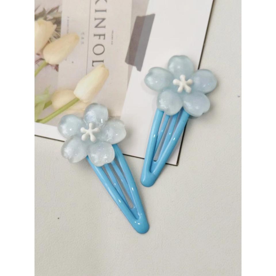 10 Pcs Weet And Transparent Cherry Blossom Hair Clips For Women Hair Accessories Bangs And Side Clips Suitable For Daily Use