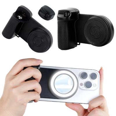 For Magsafe Magnetic Bluetooth-Compatible Shutter Camera Photo Stabilizer with Fill Light & Reflective Mirror for Android iPhone