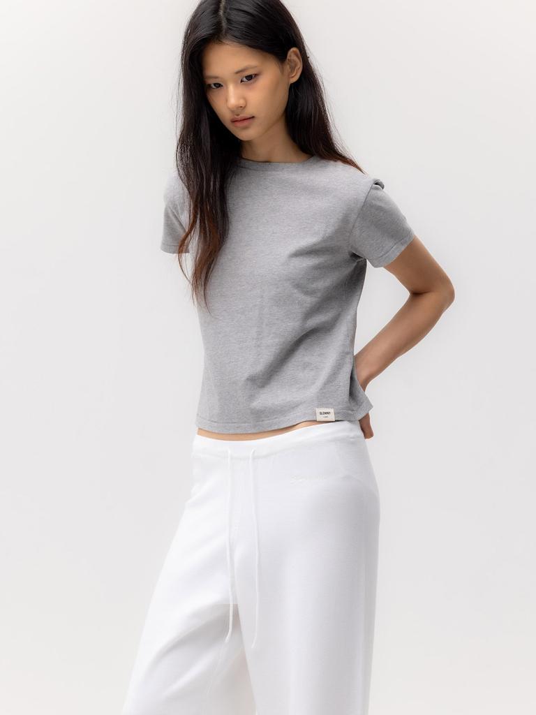 GLOWNY G Classic Tee (Melange Gray)