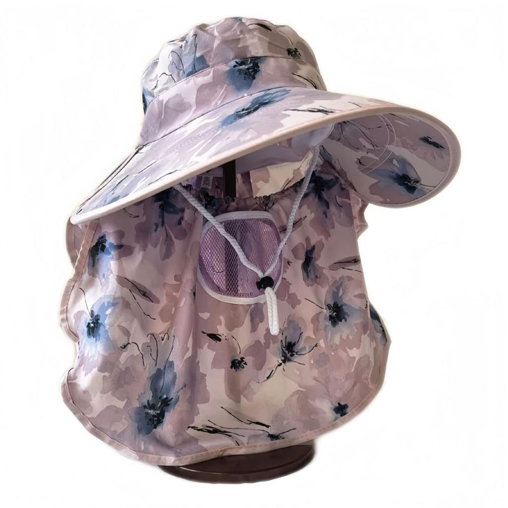 Spring sunscreen cap breathable face mask summer neck protection integrated sun hat ultraviolet outdoor sun hat