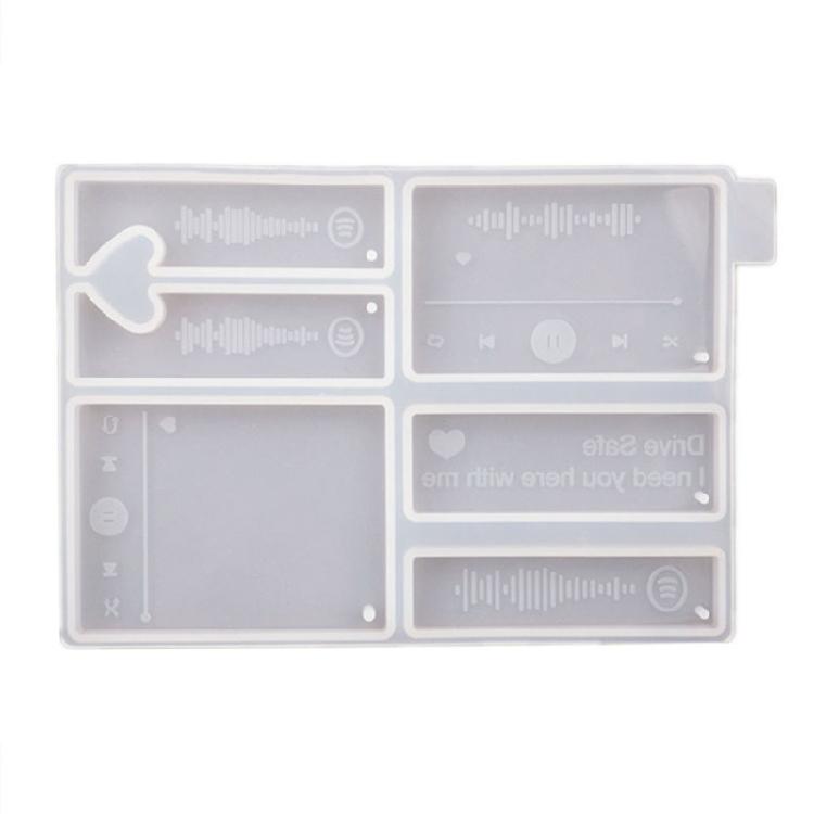 

Casting Resin Mold DIY Crafts Mold Music Player Keychain Pendant Silicone Mould 1