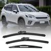 Fahrzeugscheibenwischer Ersatz 3 Stück Flachbalkenwischer Set für Subaru Forester SK 2018-2024, 26"+16"+14" Leise Front- und Heckwischerblätter, Originalausrüstungsersatz