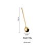 304 Stainless Steel Long Handle Spoon for Coffee, Ice, and Seasoning - Japanese & Korean Style