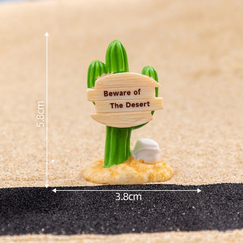 Moss Micro-landscapeCute Directional Signs, Road Signs Landscaping Materials Decorative Items Accessories Mini Ornaments