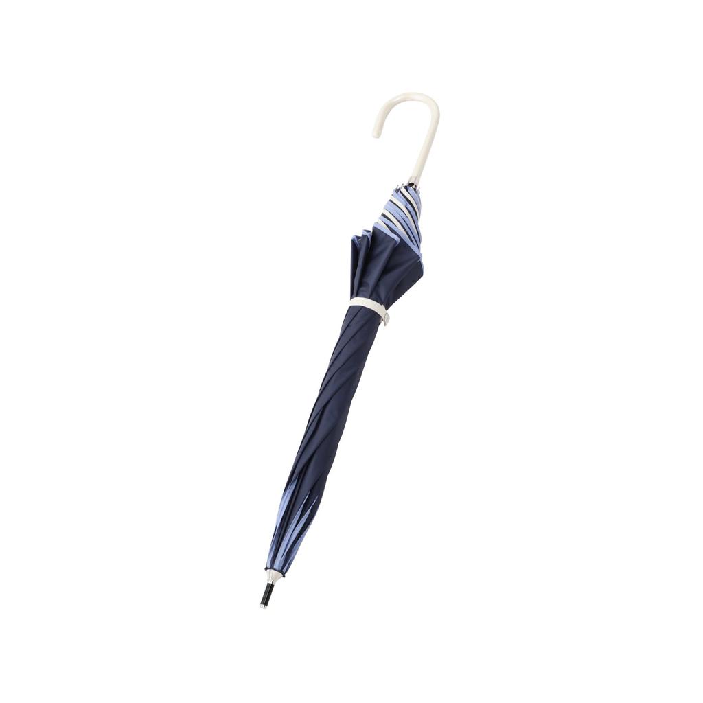 Francfranc Piping Long Navy Rain or Two-tone Umbrella, 50cm, (For Shine)