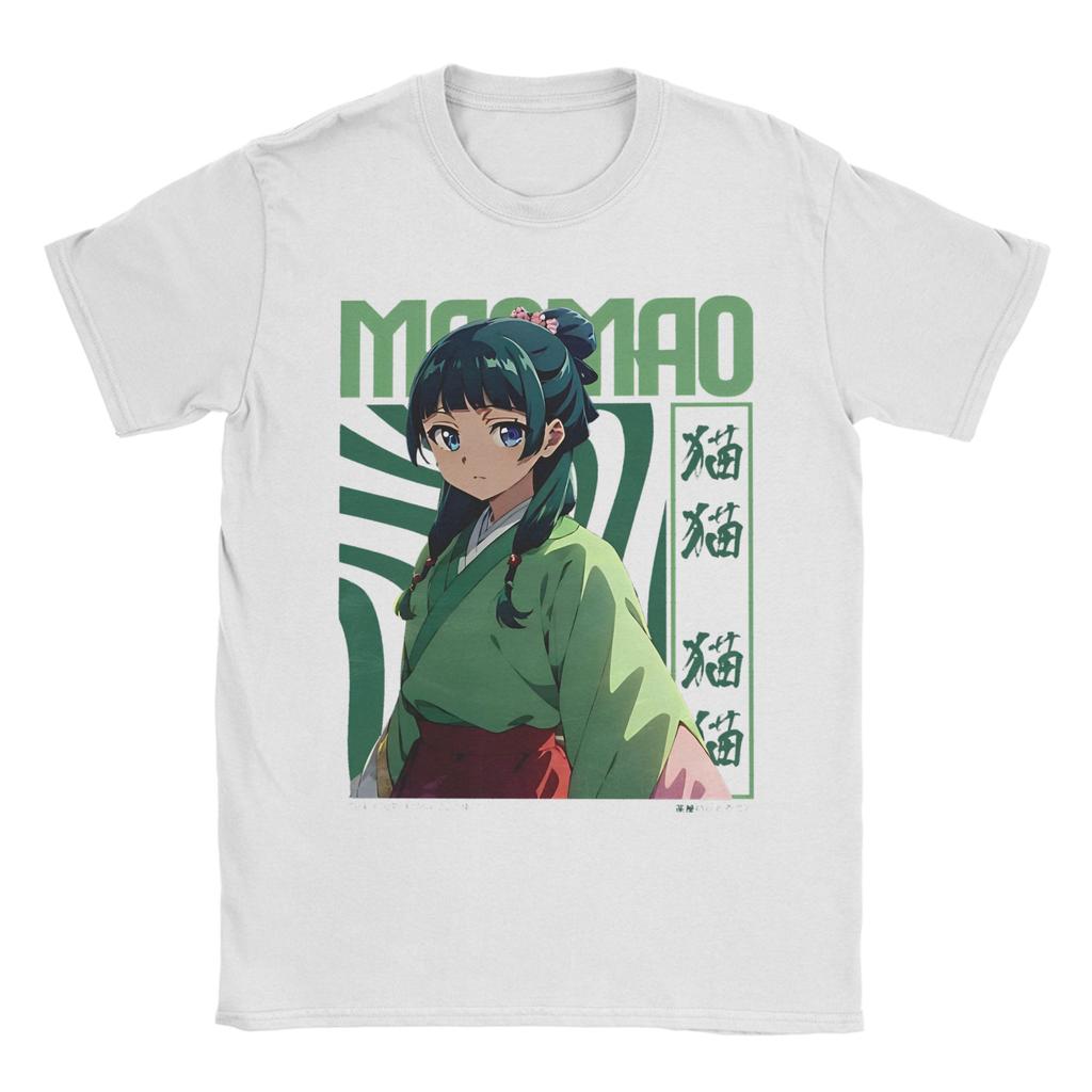 Japanese The Apothecary Diaries Maomao TShirt Men Women  Vintage Cotton Tees Crewneck Short Sleeve T Shirt Gift Idea Clothing