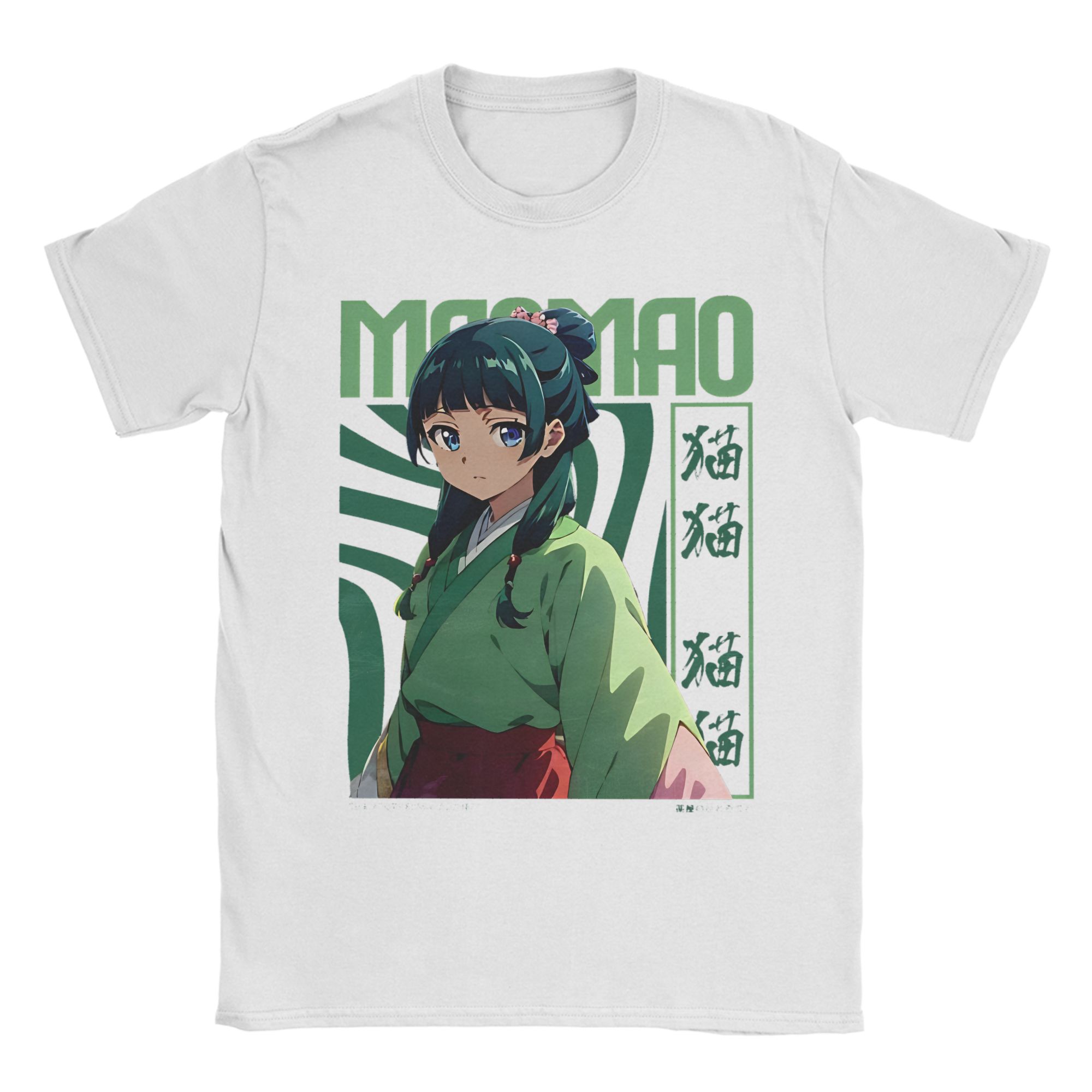 

Maomao Anime T-Shirt Unisex 100%Cotton Tops Vintage The Apothecary Diaries O-neck Short Sleeve S