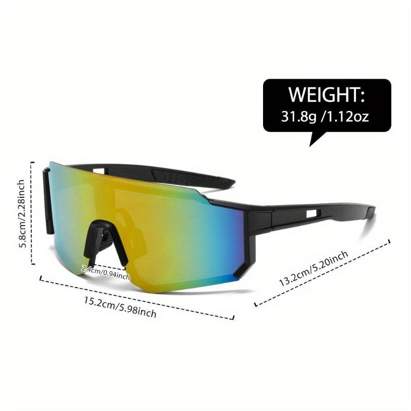 1 Pair of Lightweight Wraparound Frame Glasses Classic and Stylish Ultra-light Quality Wrap-around Eyewear Multi-color Lenses