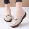 Women Moccasins Penny Loafers Casual White Nurse Footwear Summer Hole Driving Walking Shoes Plus Size