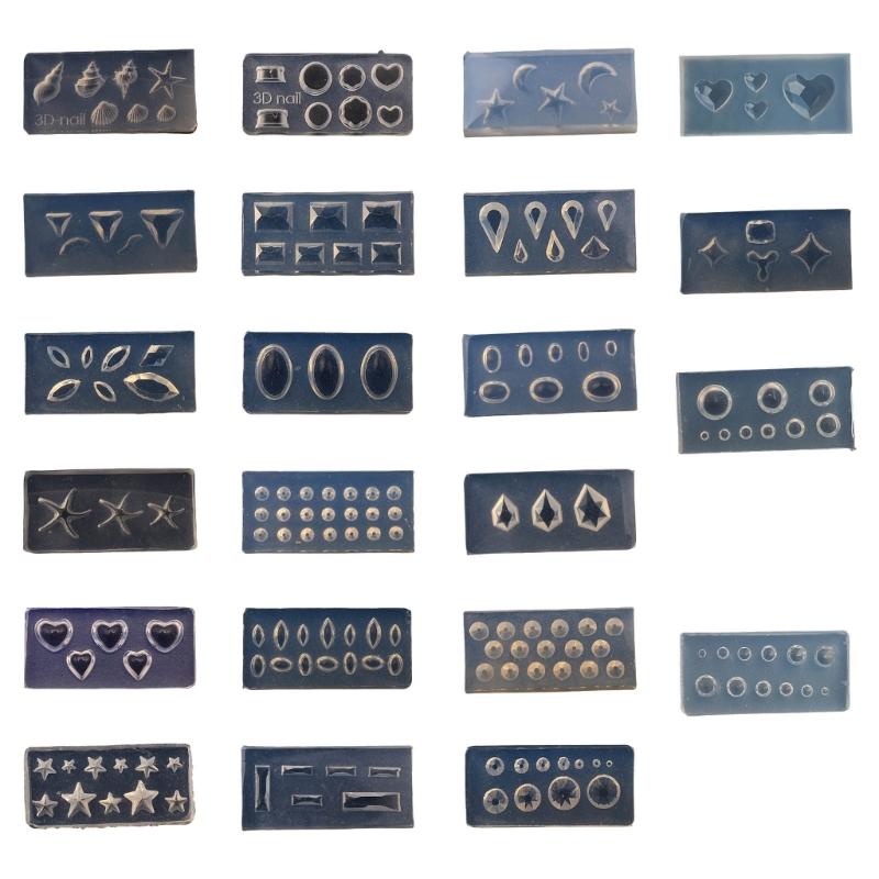 

Set of 22 Nail Art Silicone Mold Resin Crafting Moulds Suitable for Leaves Flowers and Animal Shapes Epoxy Resin Molds 1