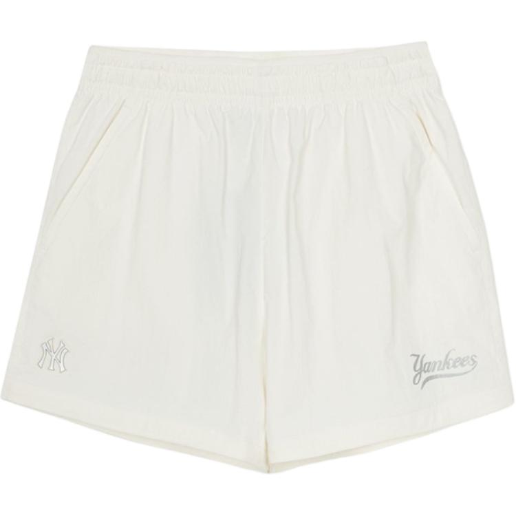 

New MLB SS25 Casual Shorts Women s White 3FSMV0253-50IVS S