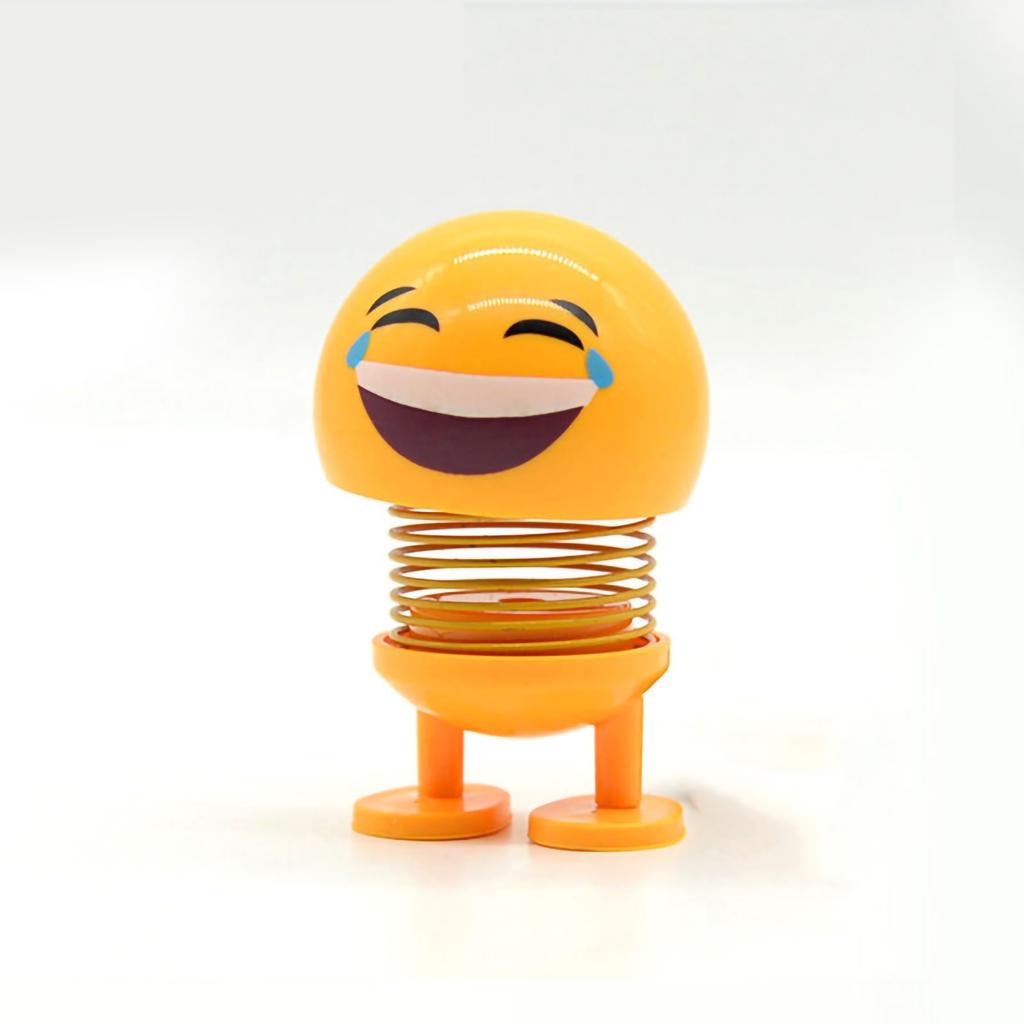 Jarní kývající hlava hračka roztomilý obličej auto emoce panenka interiérová dekorace na palubní desku auta č.14