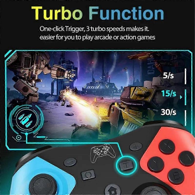 2PCS Wireless Bluetooth Controller for Nintendo Switch Pro Gamepad-C