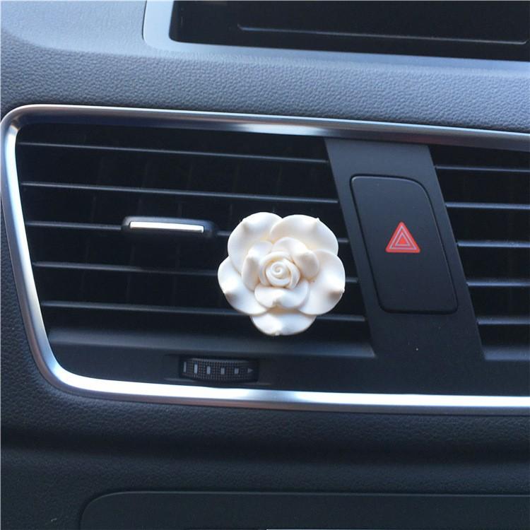 Car Perfume Clip Flower Air Outlet Car Air Freshener Peach Blossom Aroma Diffuser Car Decoration Accessories Fresh Air