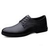 Men's Summer Business Leather Shoes - British Style Lace-up Casual Formal Genuine Leather, Large Sizes Available