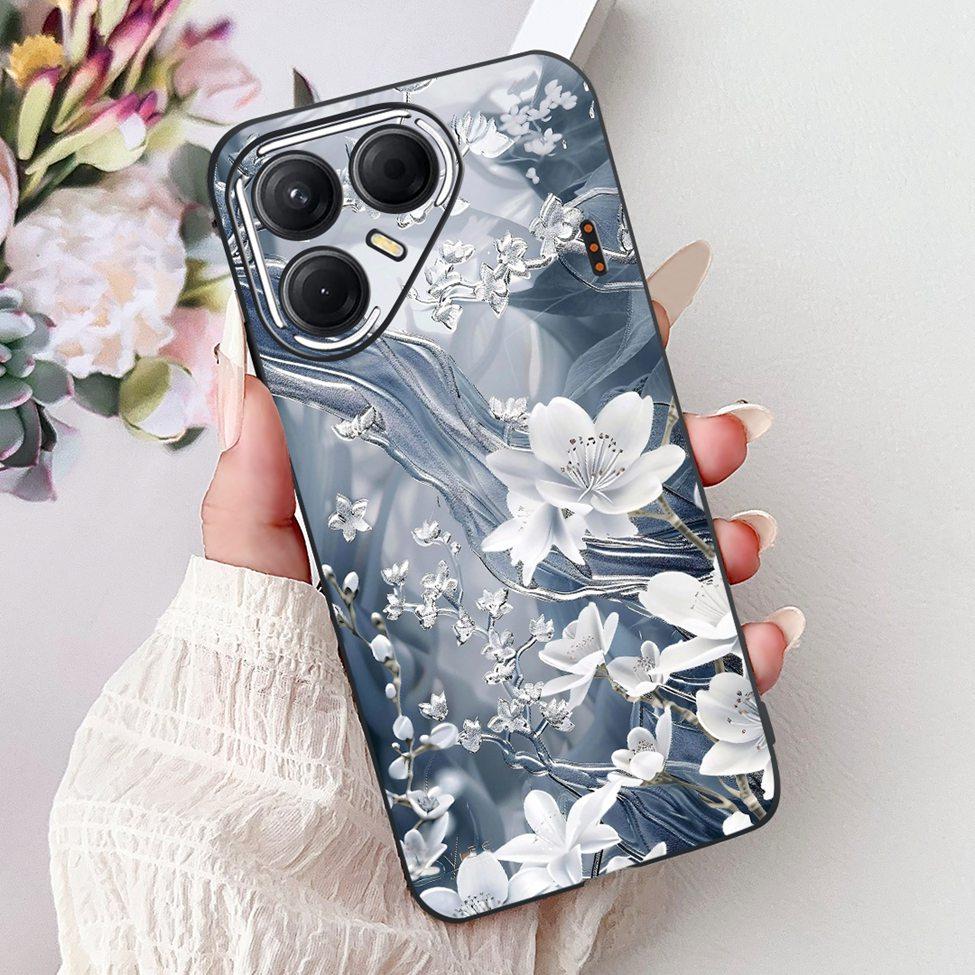 For Tecno Pova 7 5G Cover Case LJ7 Luxury Butterfly Love Fashion Flowers Cool Lion Painted Phone Case For Techno Pova7 5G Bumper