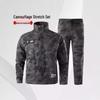 Herren Camouflage Baumwolle Elastischer Arbeitsanzug - Verdickte Schweiß- und Autoreparaturausrüstung für Frühling/Herbst.