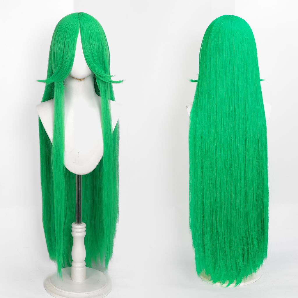 Parrucca Cosplay Lunga Dritta 100CM Multicolore Rosa Biondo Nero Parrucca Costume Anime Parrucca Cos Sintetica Universale Parrucca per Uso Quotidiano Feste