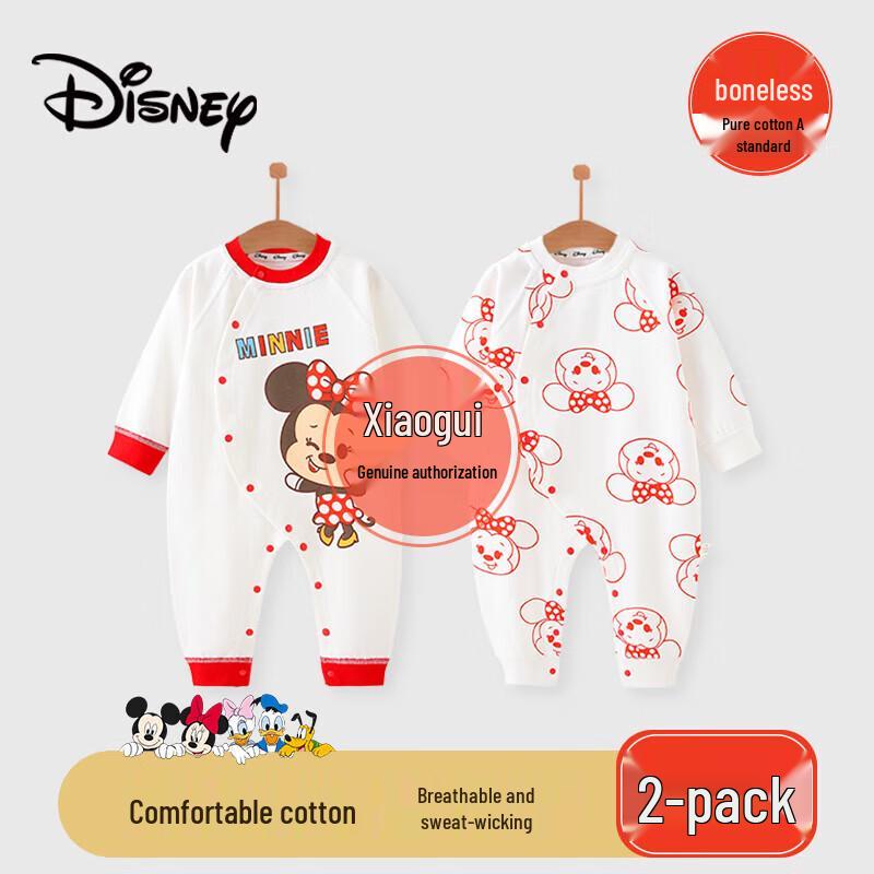 Disney Baby 100% Cotton All-Season Bodysuit Romper 2-Piece Set 66