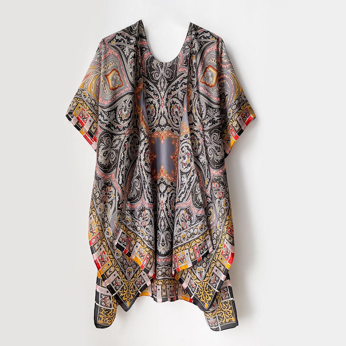 

Шелковый шарф Роскошный Пуловер Шарф Принт Голова Большой Платок Хиджаб Шаль Женский Бандана Фуляр Муфлер