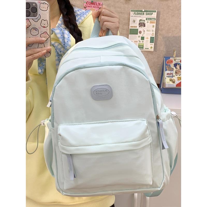 Casual Versatile Lightweight Backpack New Campus Backpack Textured Simple Travel Backpack