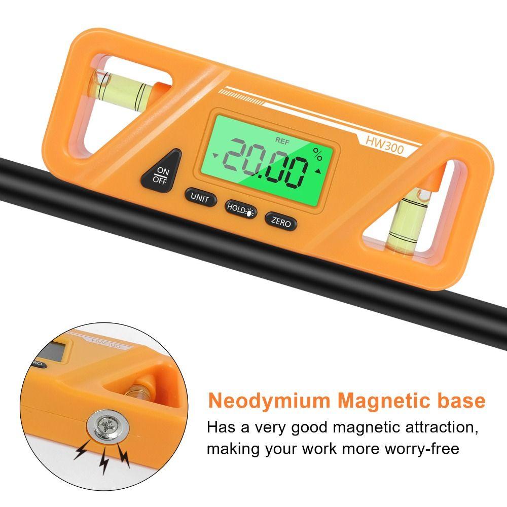 LCD Display Magnetic Goniometer Precision Digital Protractor  Construction Measurement